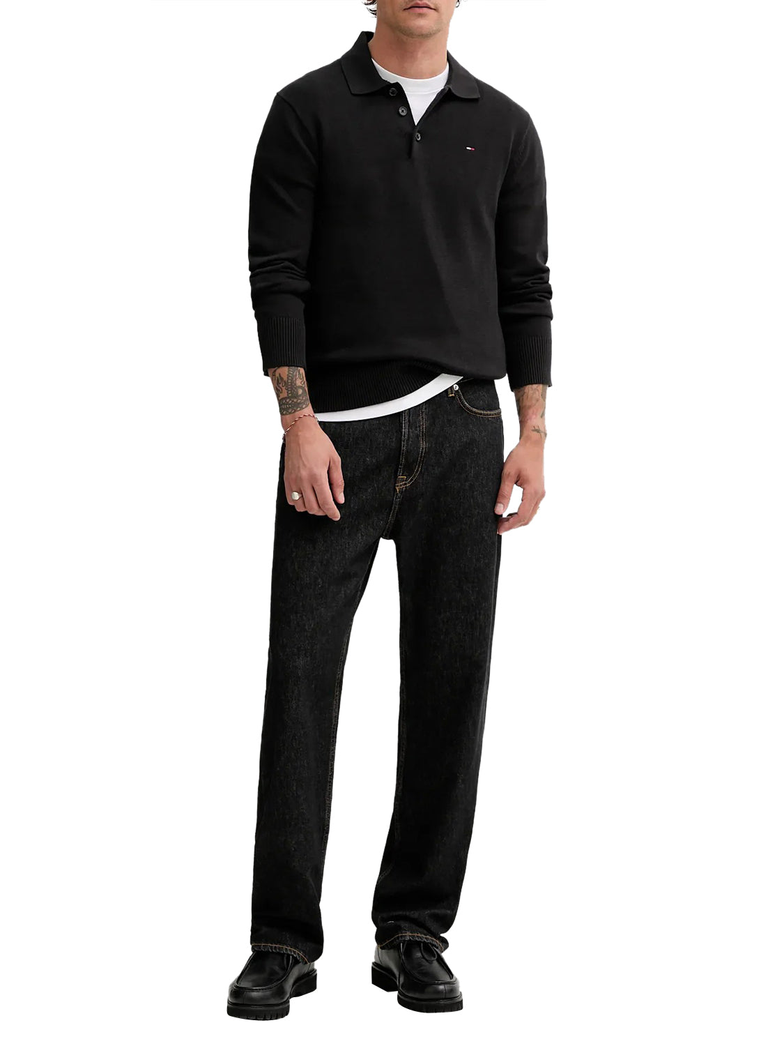 TOMMY JEANS 1USCITA Tommy Jeans Maglione In Tinta Unita Nero BLACK