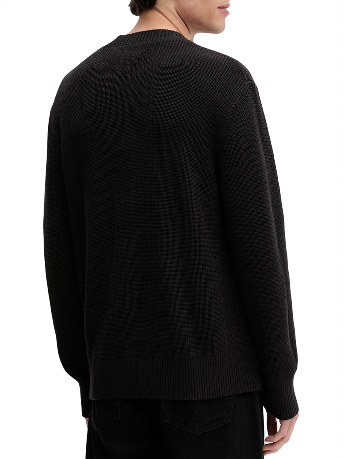 TOMMY JEANS 1USCITA Tommy Jeans Maglia Logo Ricamato Nero BLACK