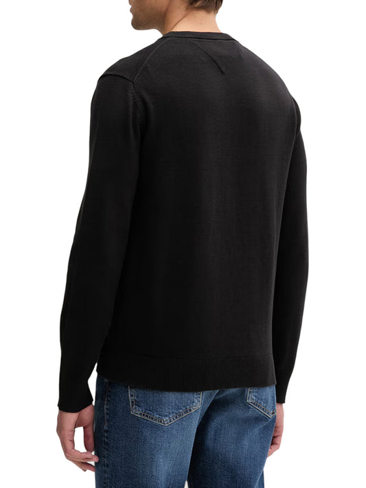 TOMMY JEANS 1USCITA Tommy Jeans Pullover Flag Slim Fit Leggero - Nero BLACK