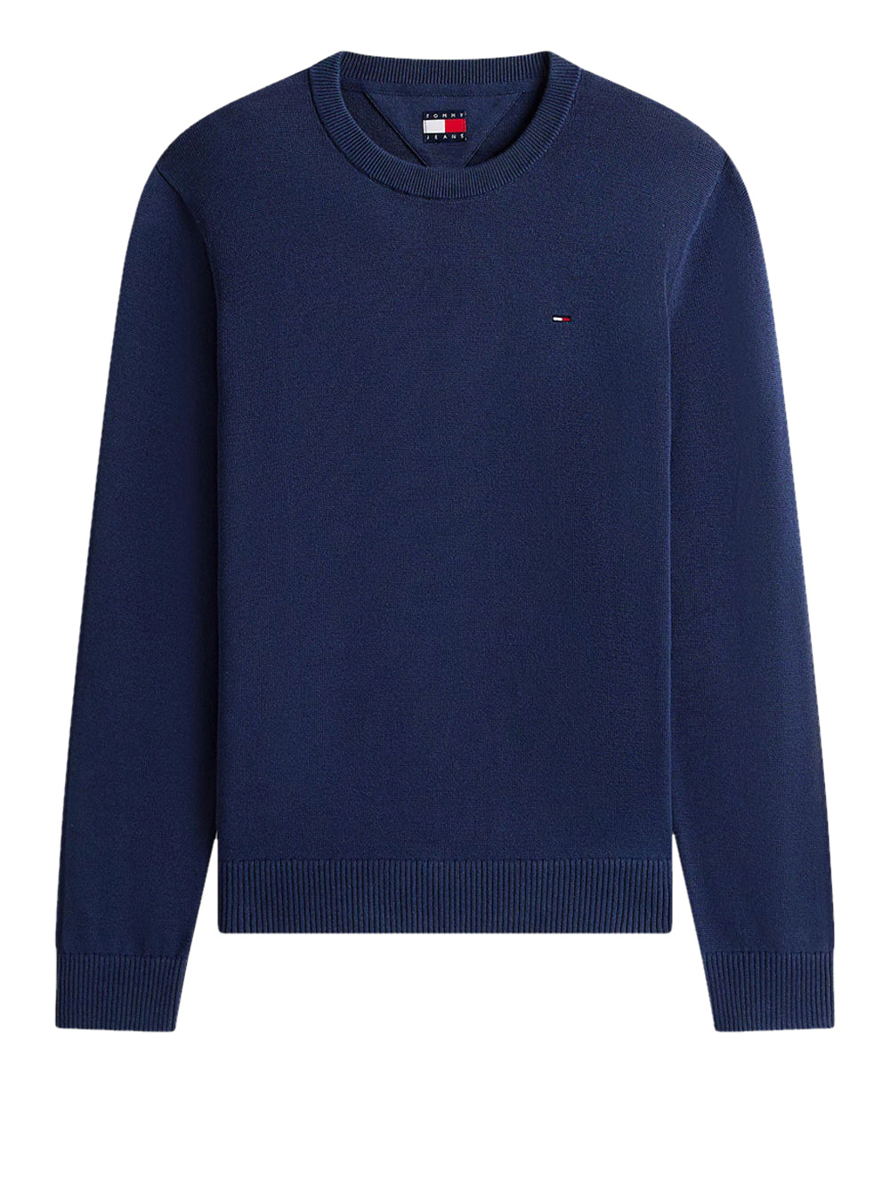 TOMMY JEANS 1USCITA Tommy Jeans Pullover Flag Slim Fit Leggero - Navy Dark Night Navy