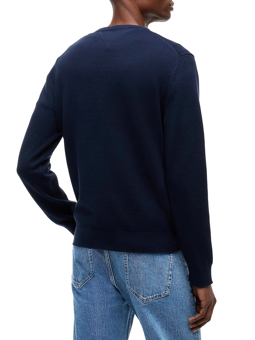 TOMMY JEANS 1USCITA Tommy Jeans Pullover Flag Slim Fit Leggero - Navy Dark Night Navy