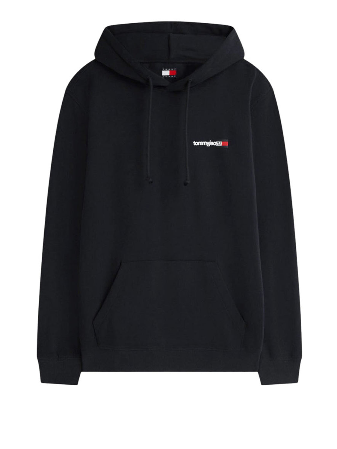 TOMMY JEANS 1USCITA Tommy Jeans Felpa Logo Stampato Nero BLACK