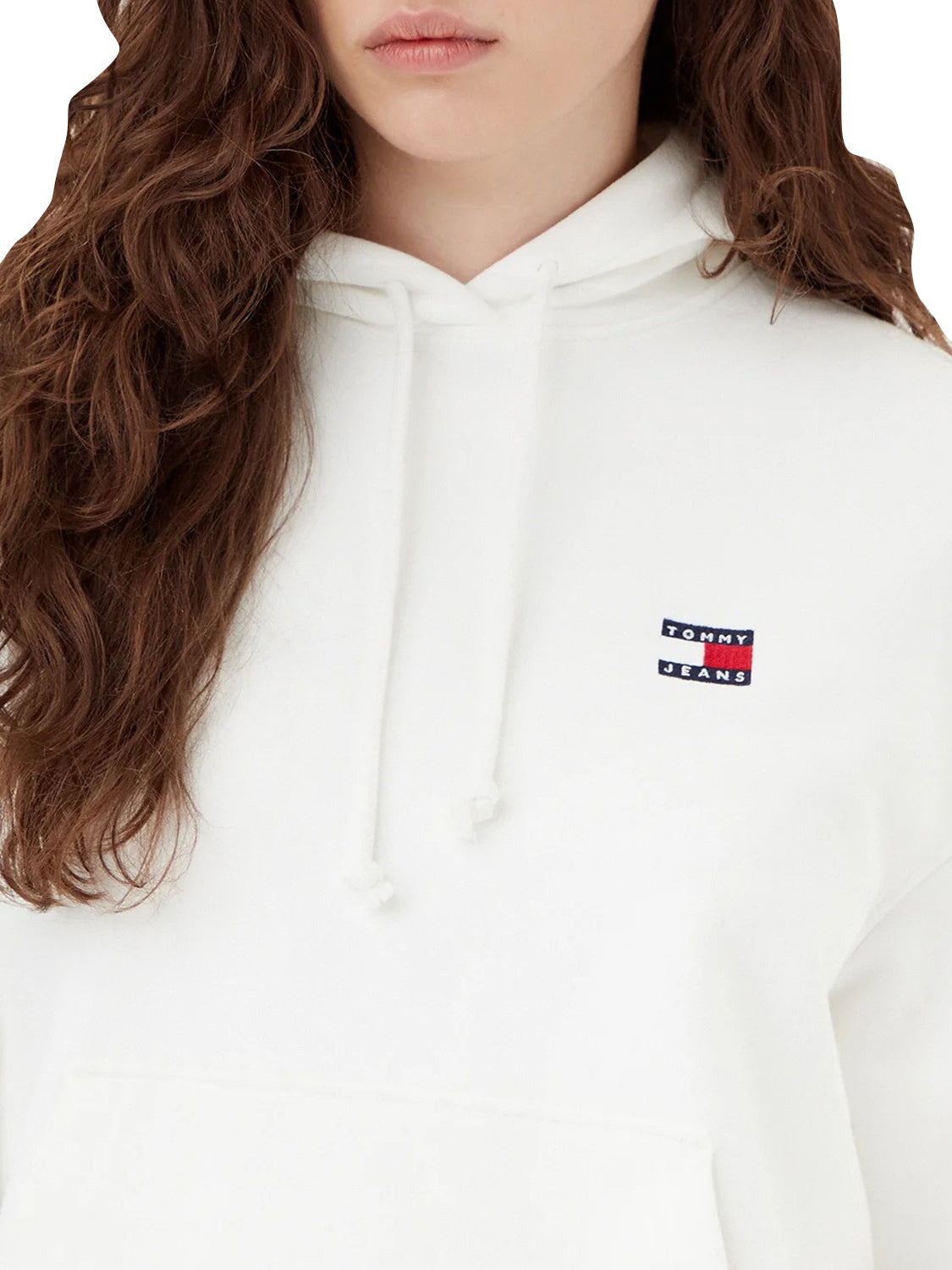 TOMMY JEANS 1USCITA Tommy Jeans Felpa Patch Logo Frontale Ecru Ecru