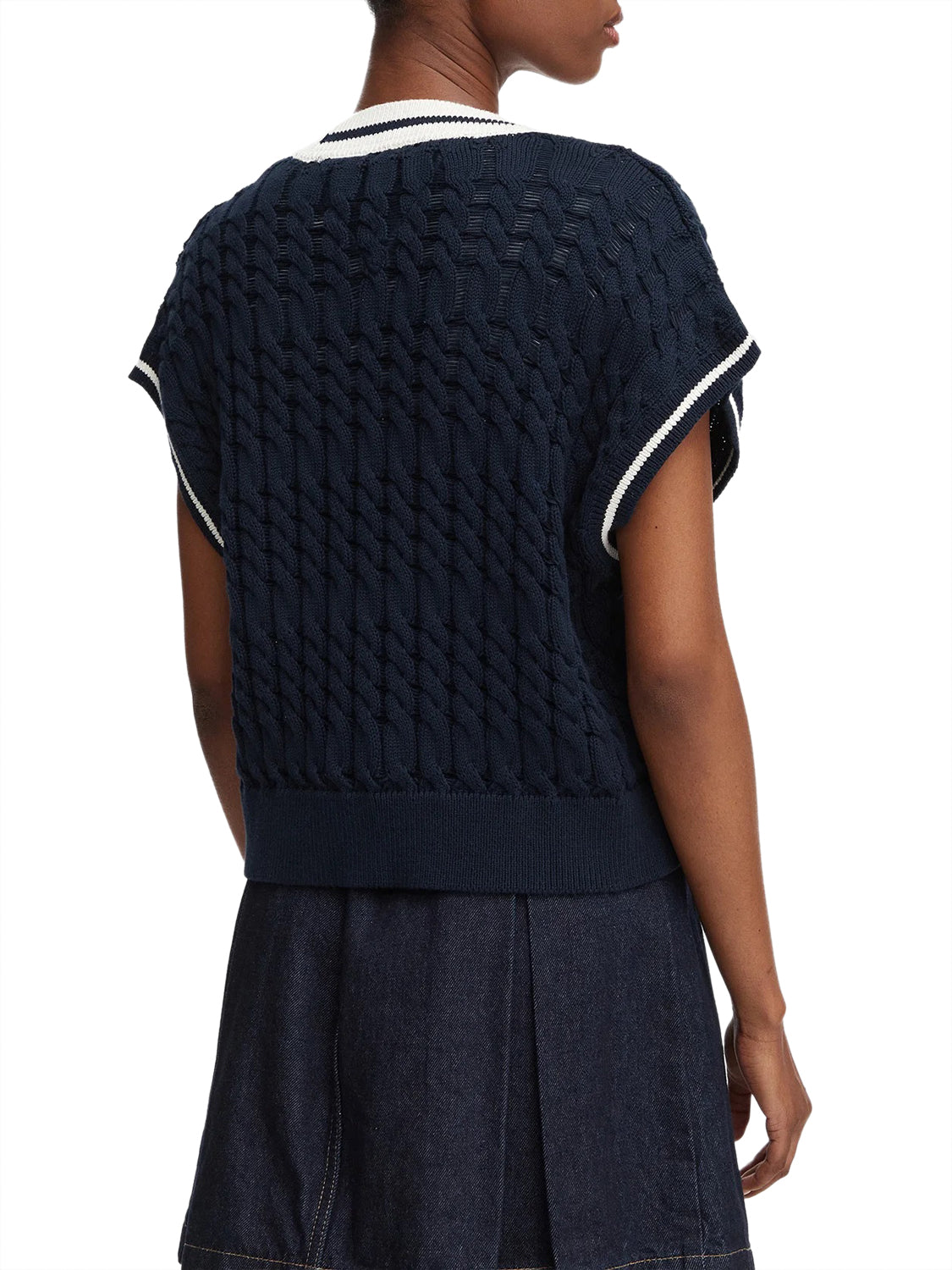 TOMMY JEANS 1USCITA Tommy Jeans Maglia Scollo a V Navy Dark Night Navy