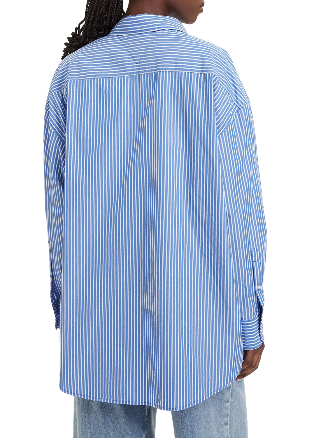 TOMMY JEANS 1USCITA Tommy Jeans Camicia Logo Frontale Celeste Noble Blue / Stripe