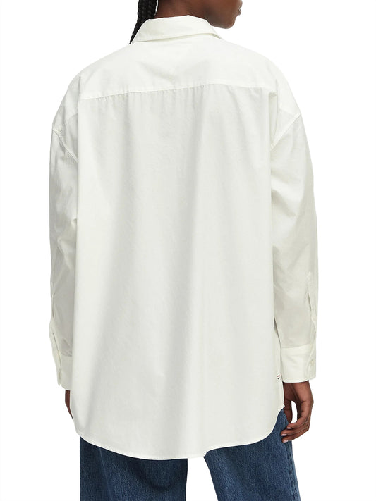 TOMMY JEANS 1USCITA Tommy Jeans Camicia Logo Frontale Ecru Ecru