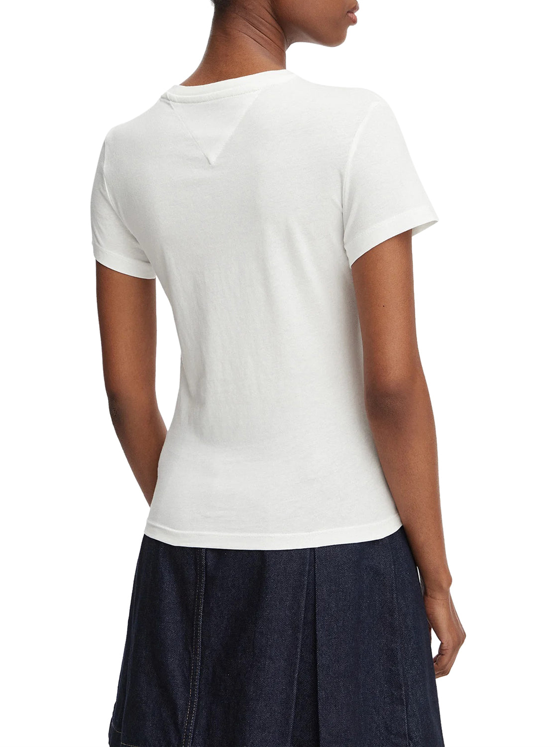TOMMY JEANS 1USCITA Tommy Jeans T-Shirt Logo Frontale Bianco Ecru