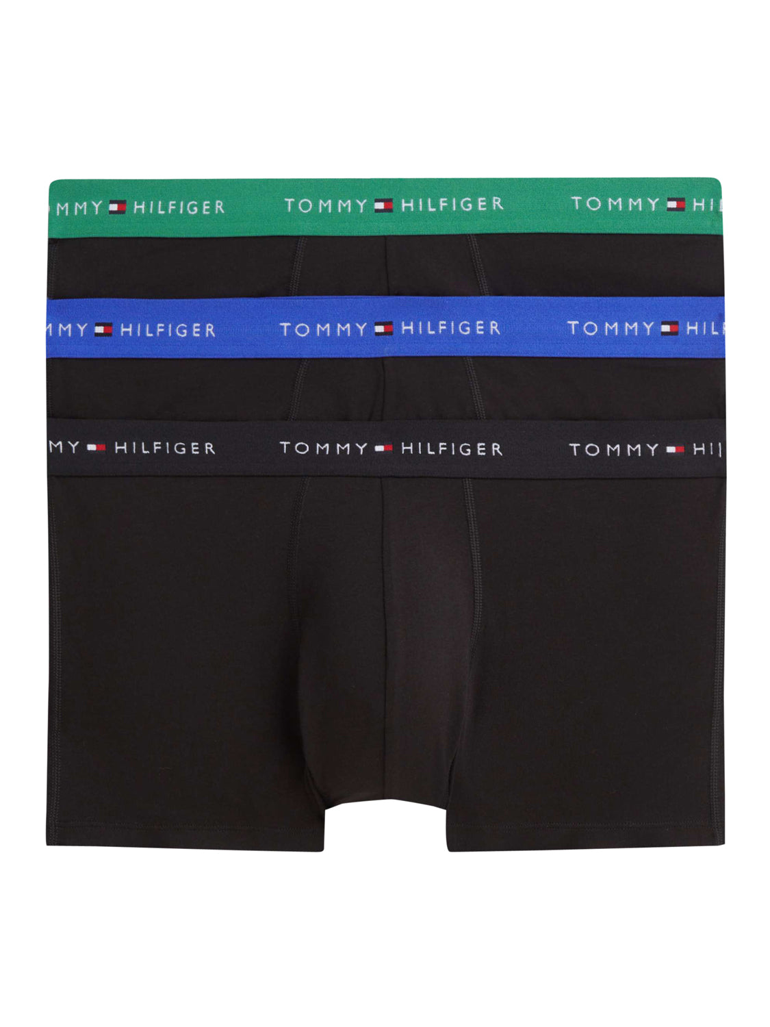 TOMMY UNDERWEAR Tommy Hilfiger Boxer Uomo B//alaskan Green/black/noble - Nero B//Alaskan Green/Black/Noble