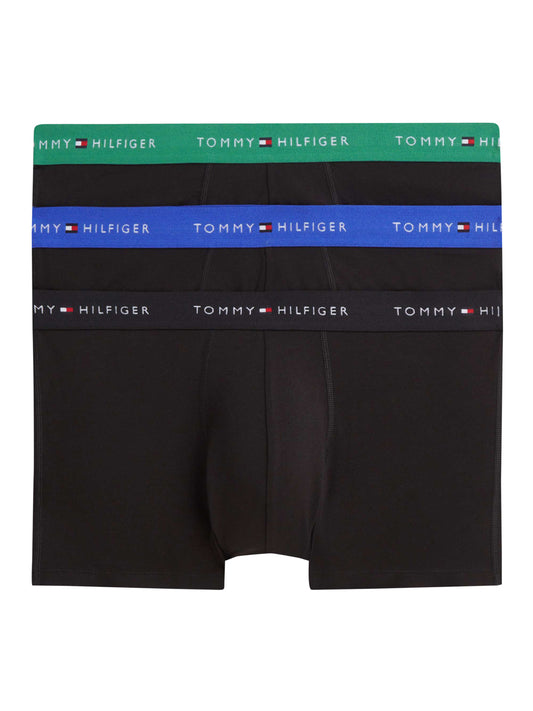 TOMMY UNDERWEAR Tommy Hilfiger Boxer Uomo B//alaskan Green/black/noble - Nero B//Alaskan Green/Black/Noble