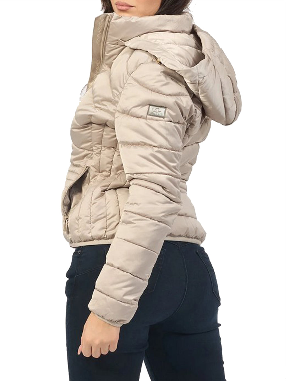 Yes Zee Giubbino Donna Trapuntato Con Cappuccio Staccabile Yes Zee - Beige Beige