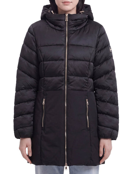 YES ZEE Cappotto Donna Trapuntato Con Finto Gilet Stac.Yes Zee - Nero Nero