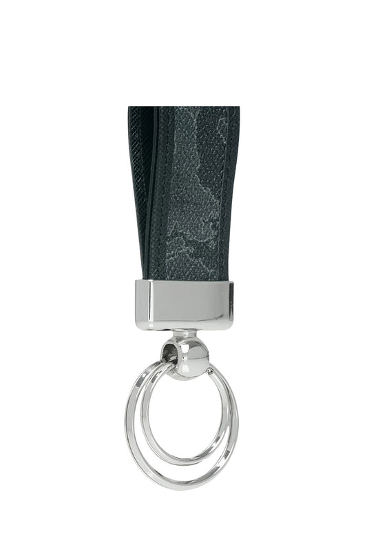Portachiavi Donna Geo Black Con Anelli Nero