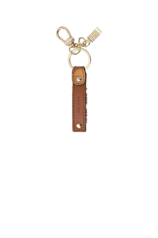 Portachiavi Unisex Logo Lettering Stampa Geo Naturale