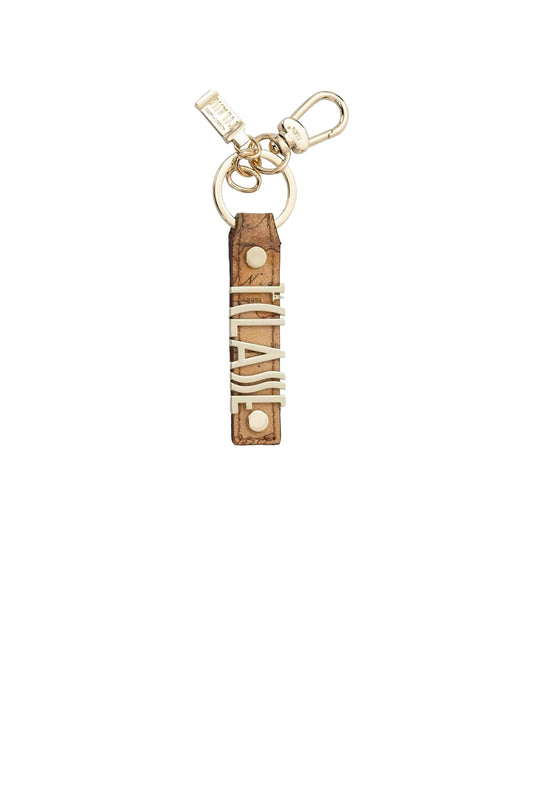 Portachiavi Unisex Logo Lettering Stampa Geo Naturale