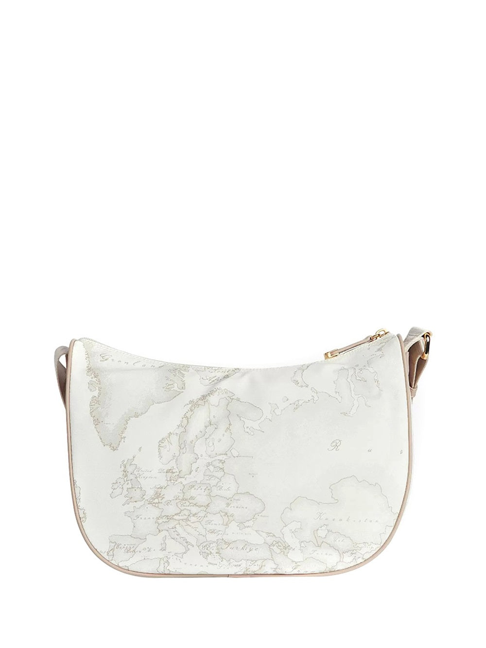 PRIMA CLASSE Alviero Martini Borsa A Tracolla Mezza Luna Geo Stampa - Bianco Bianco
