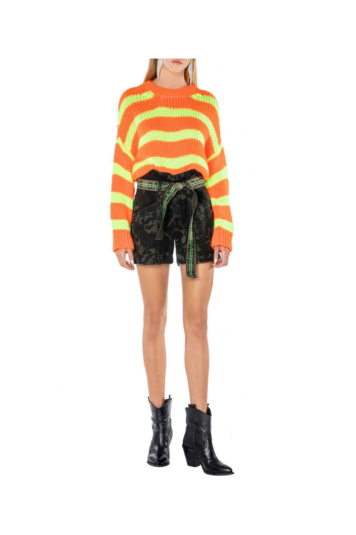 DSQUARED ICON Anfibo Uomo BOURY in pelle con lacci Viola