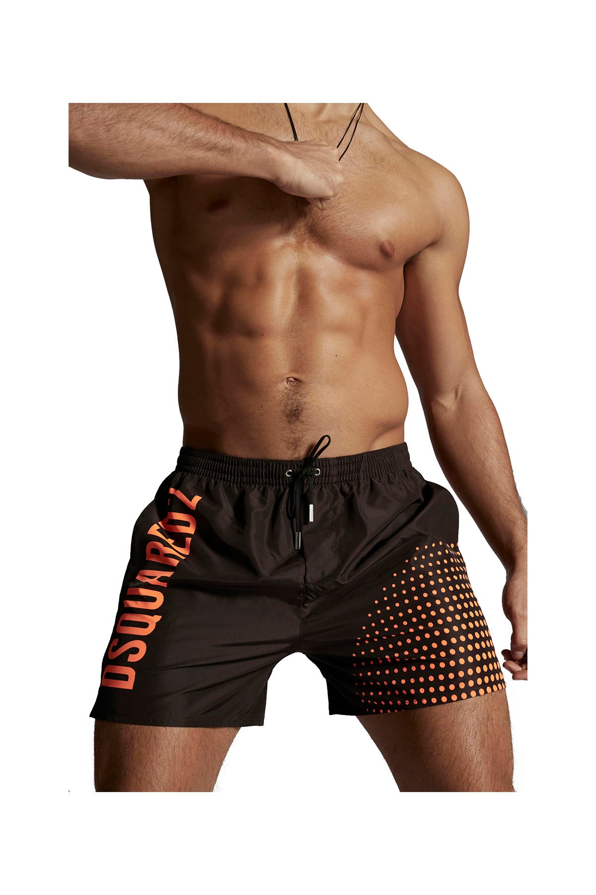 DSQUARED ICON Anfibo Uomo BOURY in pelle con lacci Viola