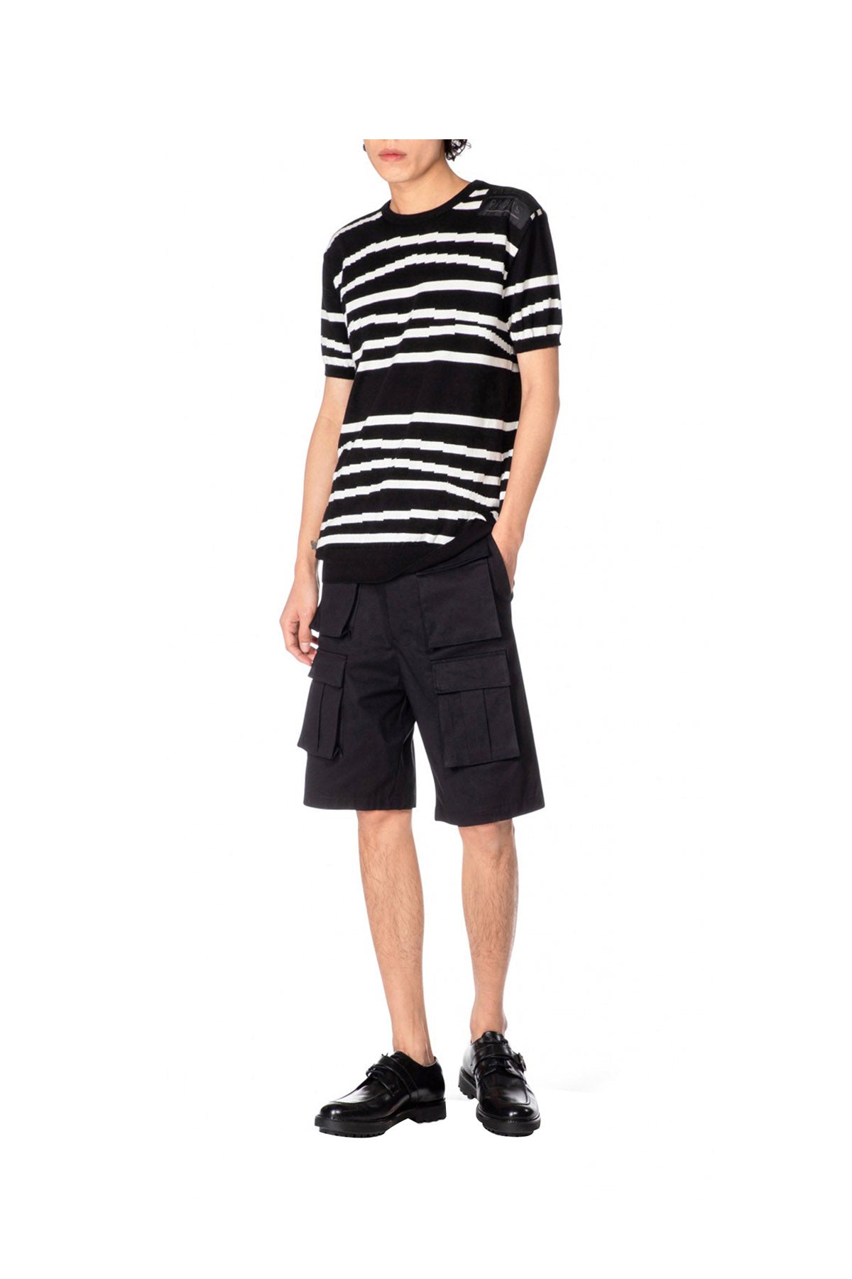 DSQUARED ICON Anfibo Uomo BOURY in pelle con lacci Viola