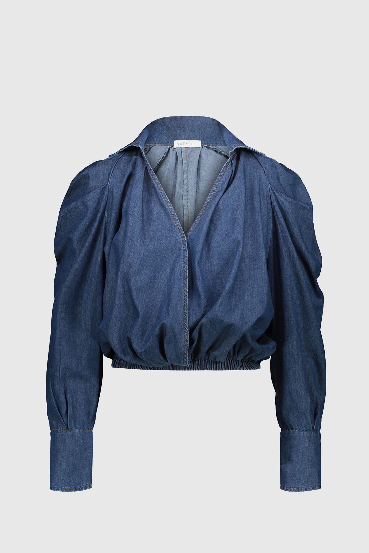 NATHI' DENIM Blusa In Jeans Denim DENIM
