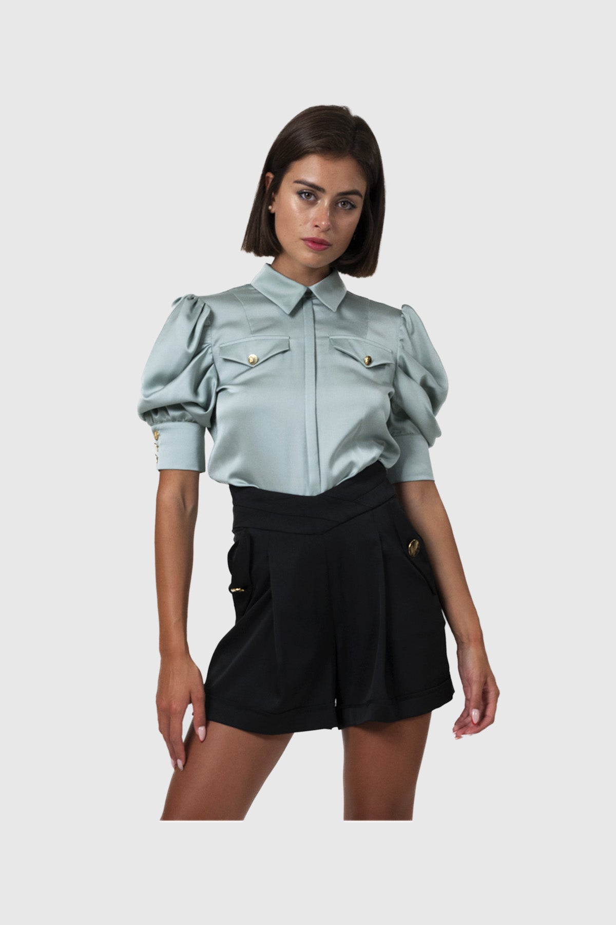 NATHI' LUXURY Body Camicia Acquamarina ACQUAMARINA