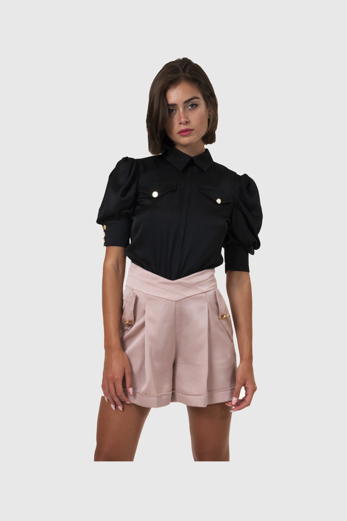 NATHI' LUXURY Body Camicia Nero Nero