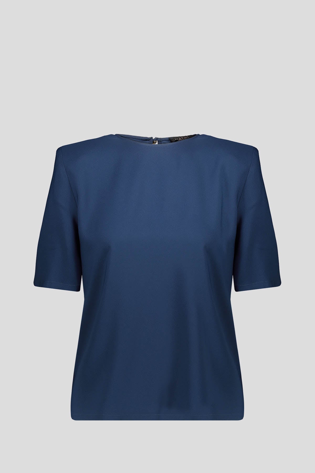 NATHI' LUXURY T-Shirt Opaca Blu Blu