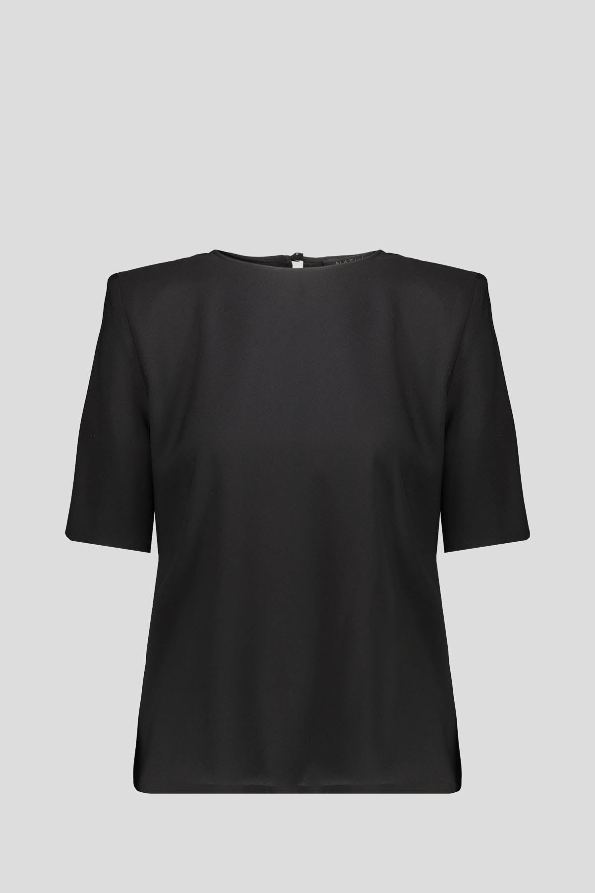 NATHI' LUXURY T-Shirt Opaca Nero Nero