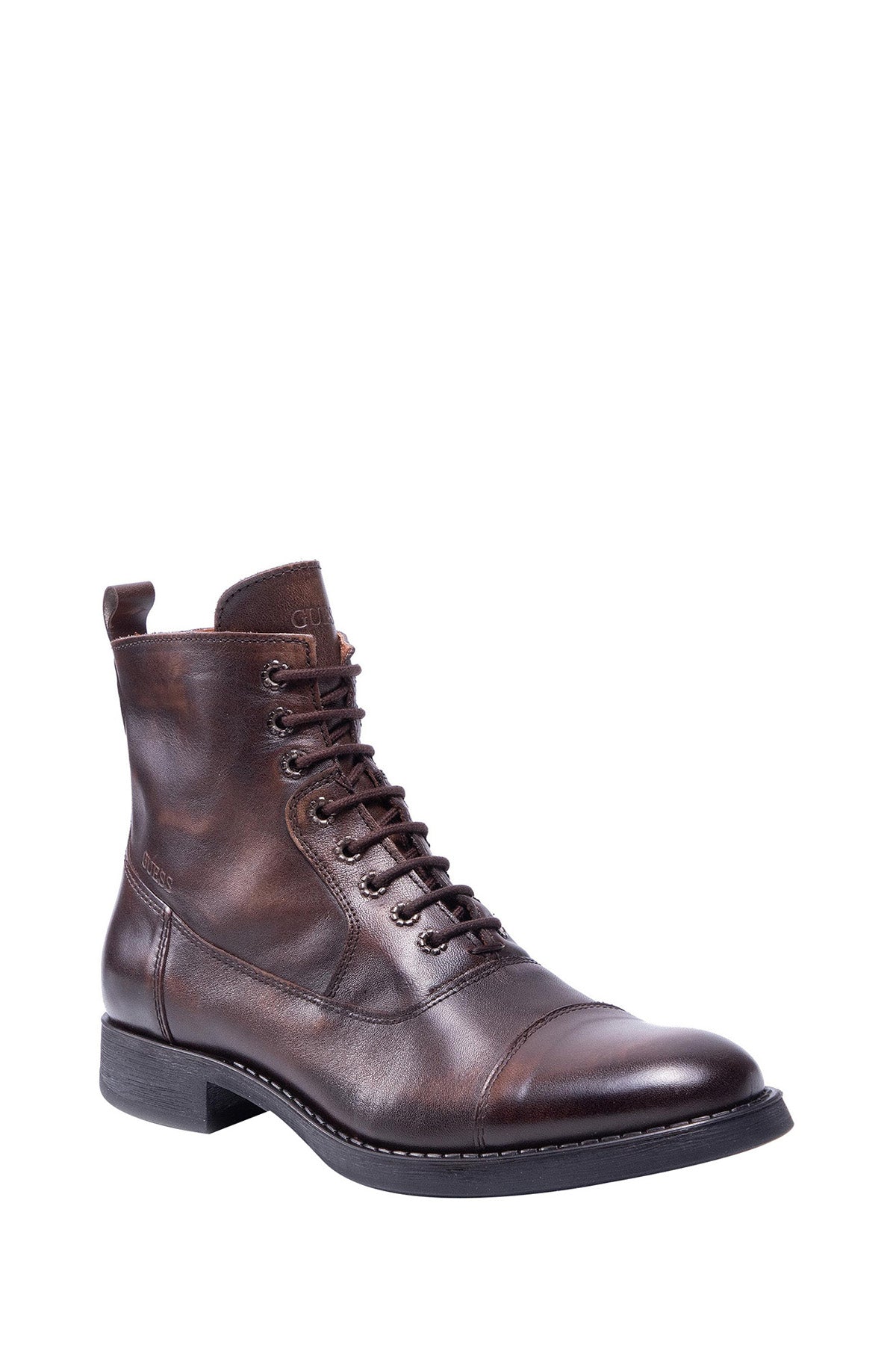 DSQUARED ICON Anfibo Uomo BOURY in pelle con lacci Viola