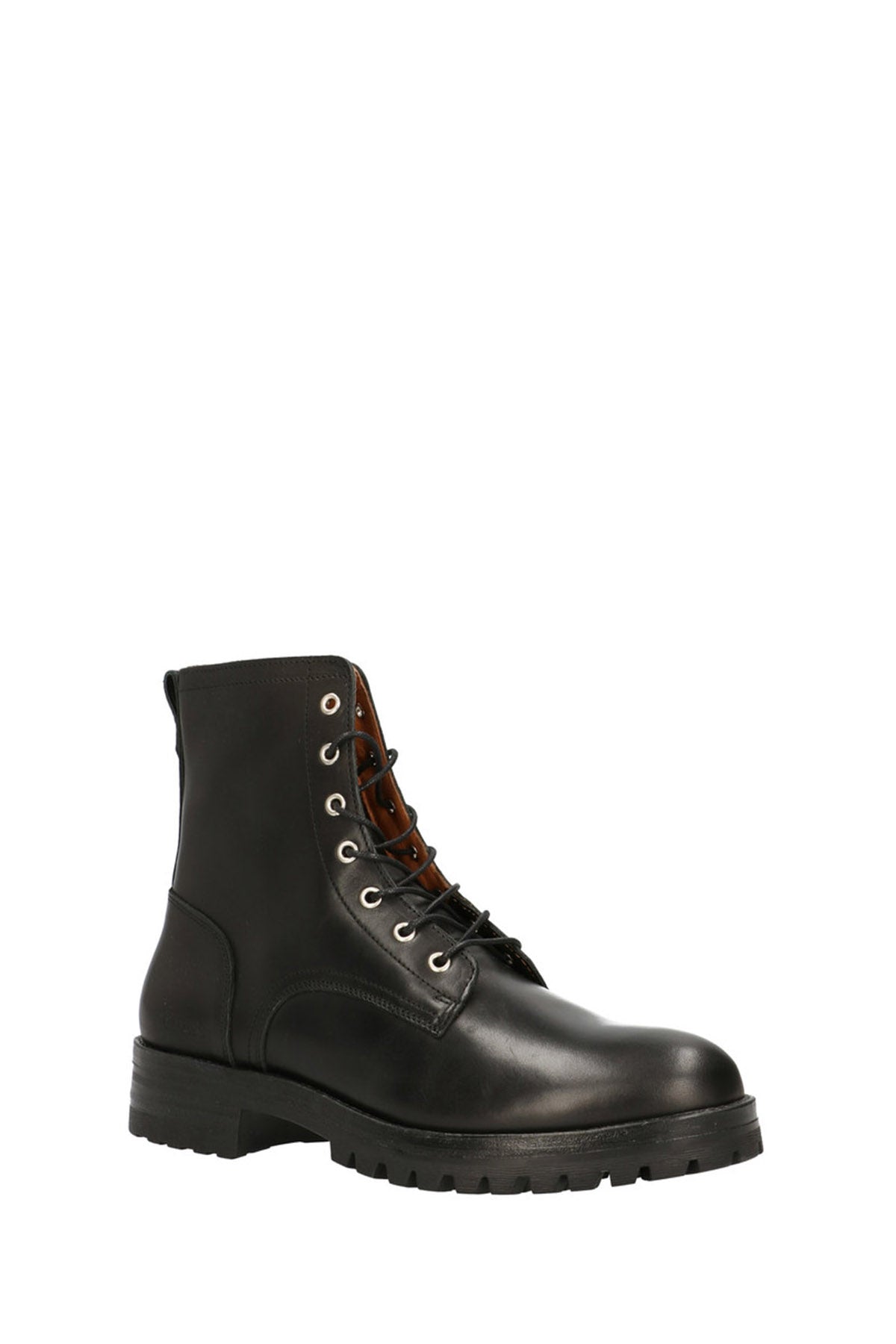 DSQUARED ICON Anfibo Uomo BOURY in pelle con lacci Viola
