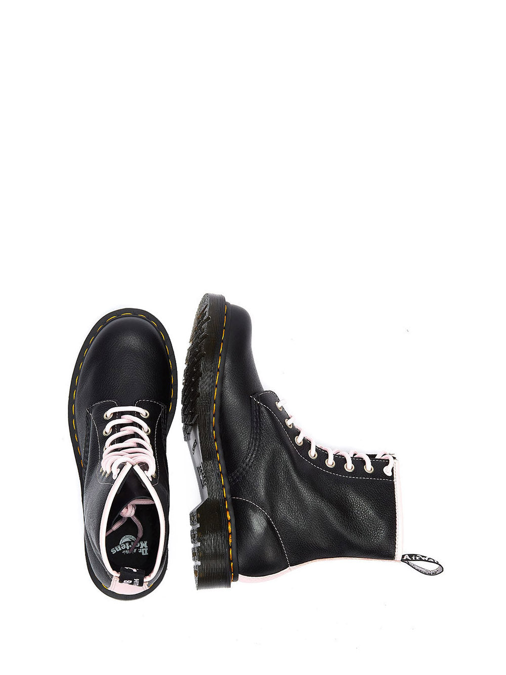 DSQUARED ICON Anfibo Uomo BOURY in pelle con lacci Viola