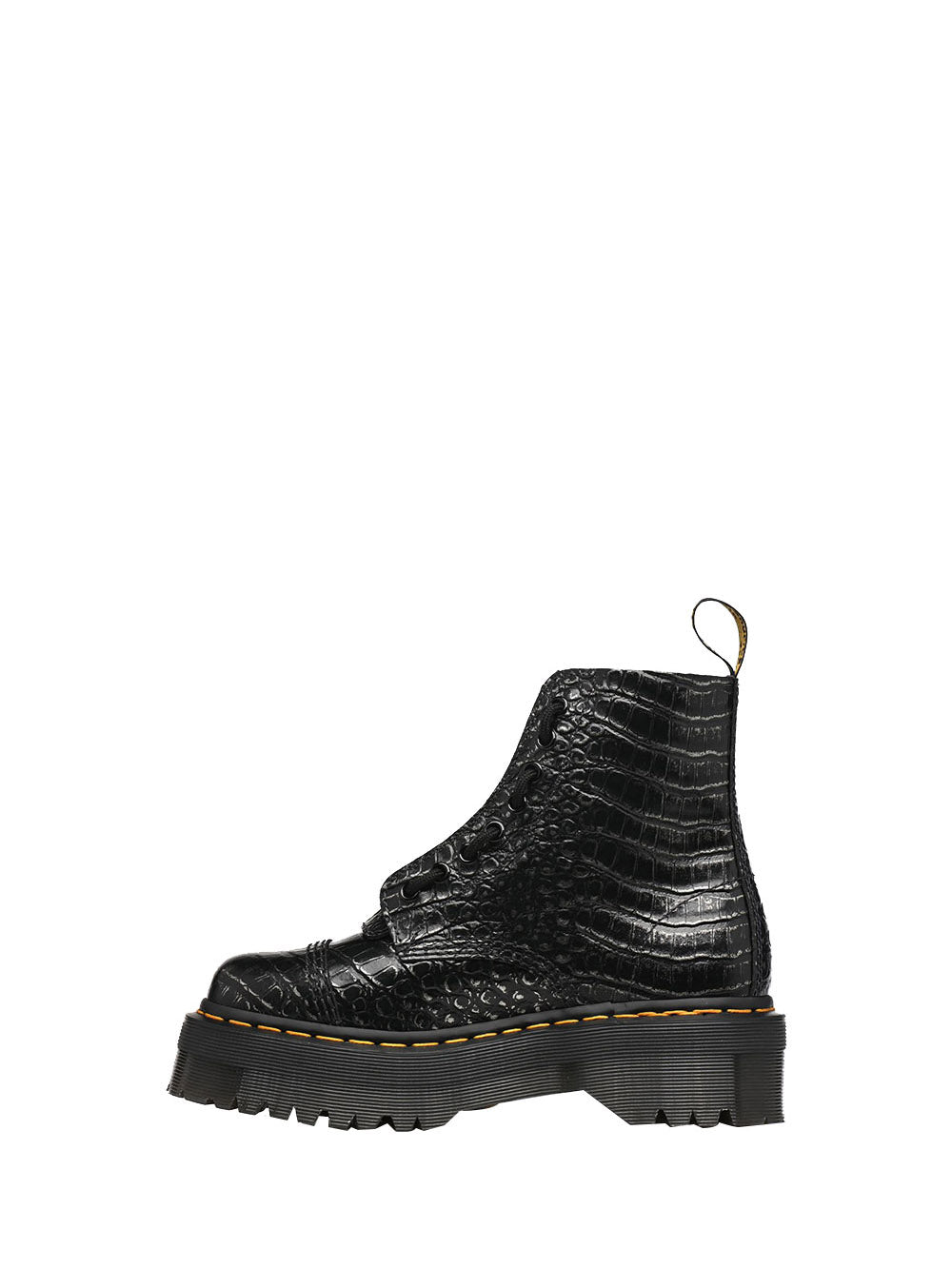 DSQUARED ICON Anfibo Uomo BOURY in pelle con lacci Viola