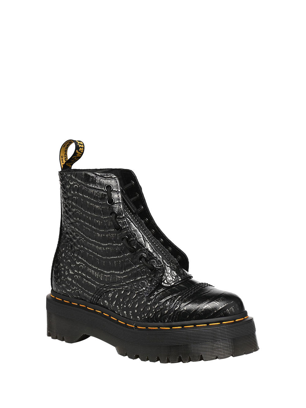 DSQUARED ICON Anfibo Uomo BOURY in pelle con lacci Viola