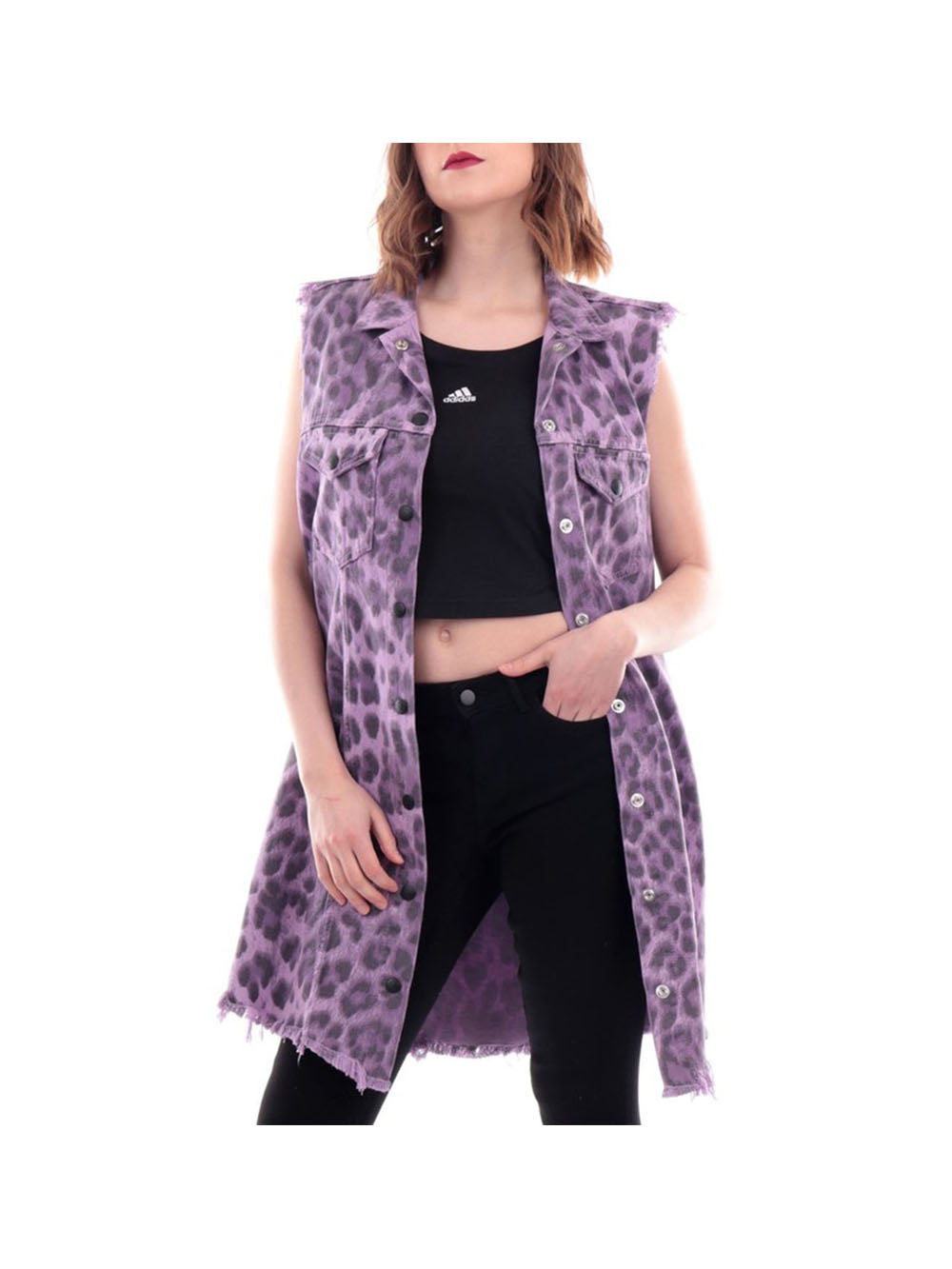 DSQUARED ICON Anfibo Uomo BOURY in pelle con lacci Viola