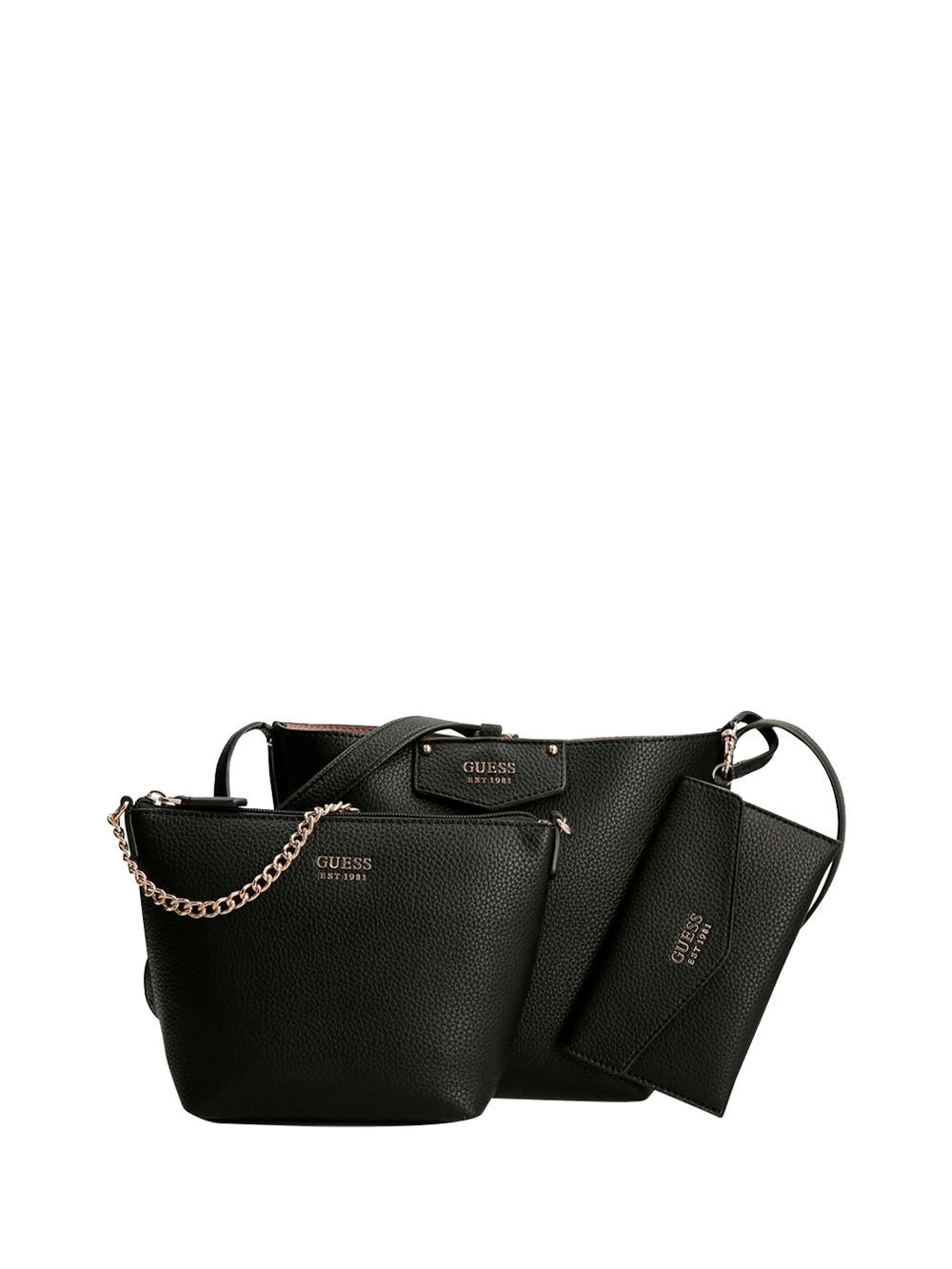 GUESS 1 USCITA Borsa A Spalla Brenton Pochette Nero Nero