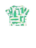 STELLA MCCARTNEY T-Shirt Con Stampa Bianco/Verde Bianco/verde