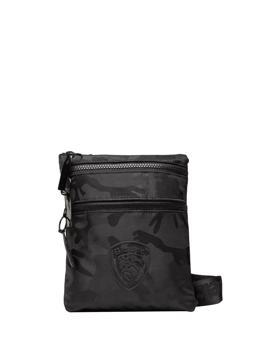 BLAUER Borsa a Tracolla Uomo con stampa mimetica Nero