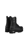 CULT Anfibi Con Plateau In Pelle Nero BLACK