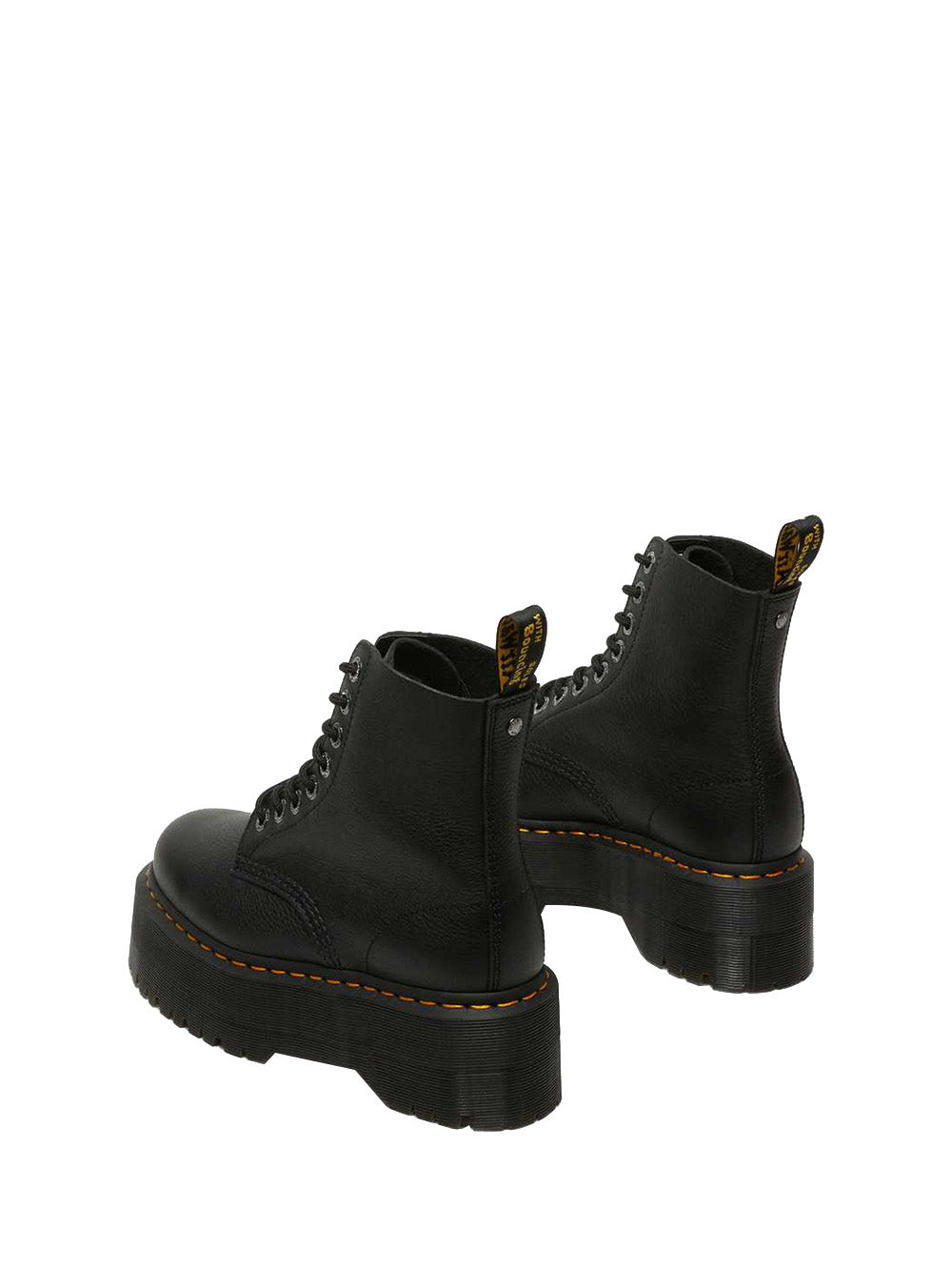 DR MARTENS Anfibio Donna Nero in pelle 1460 PASCAL MAX platform 6 cm Nero