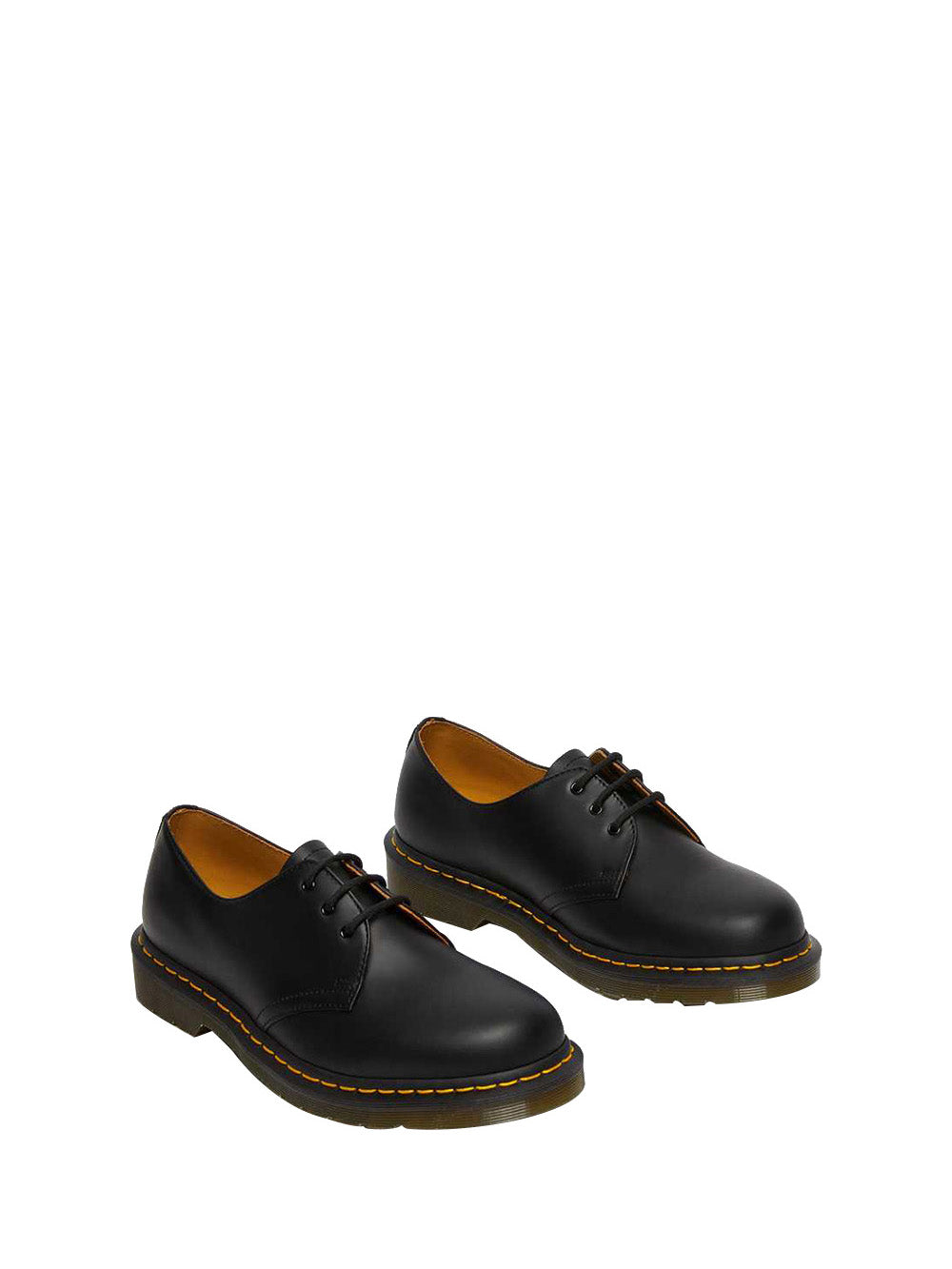 DR MARTENS Stringate Uomo 1461 SMOOTH in pelle con occhielli neri Nero