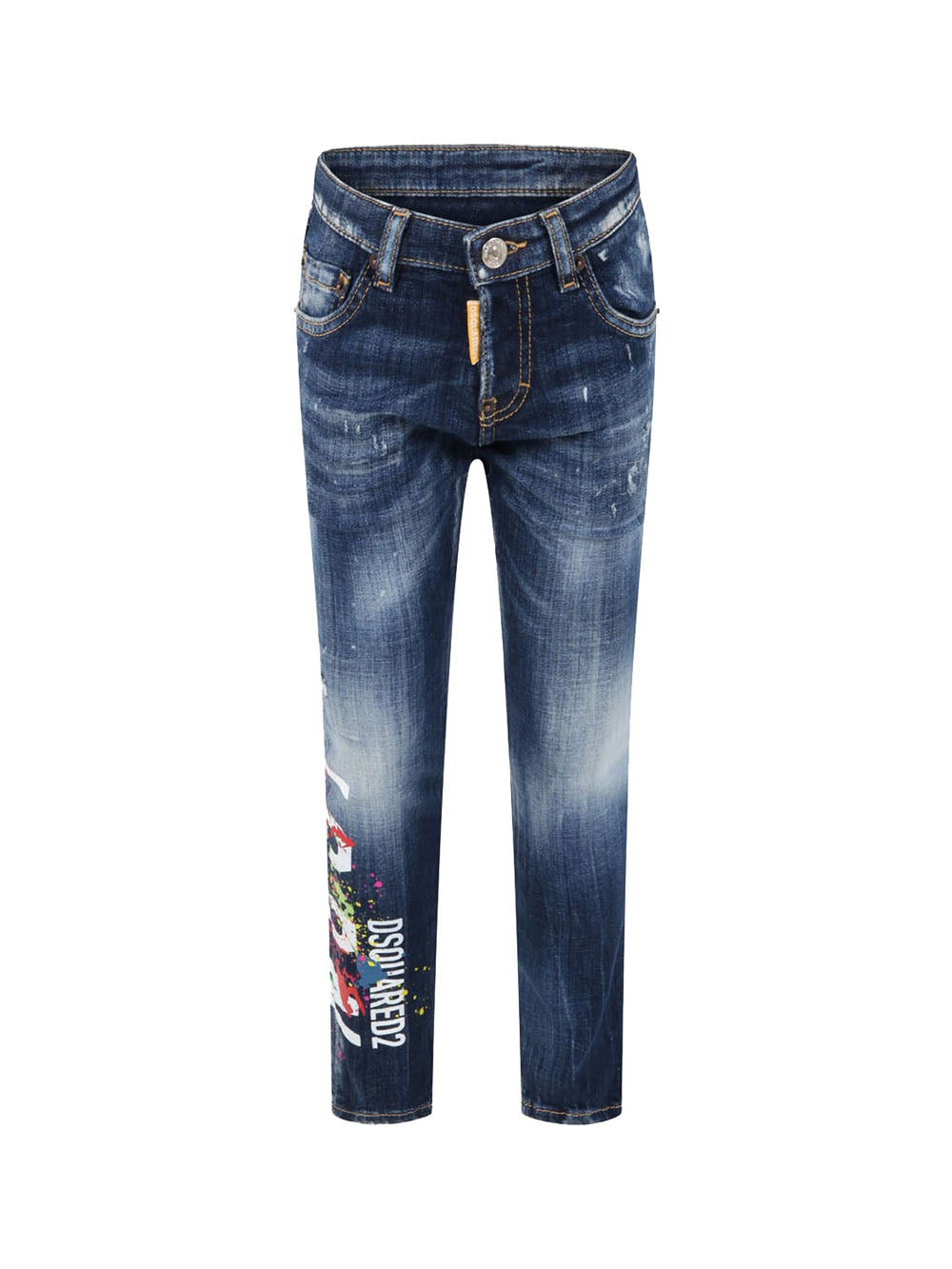 DSQUARED ICON Anfibo Uomo BOURY in pelle con lacci Viola