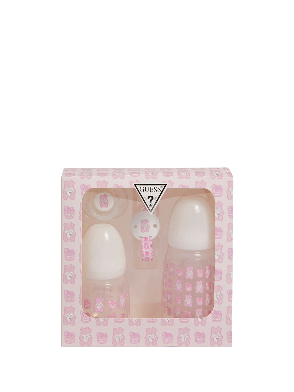 GUESS 2 USCITA Set da Regalo Unisex in plastica con stampa Teddy Rosa multi