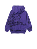 DSQUARED ICON Anfibo Uomo BOURY in pelle con lacci Viola