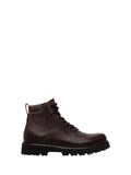 DSQUARED ICON Anfibo Uomo BOURY in pelle con lacci Viola