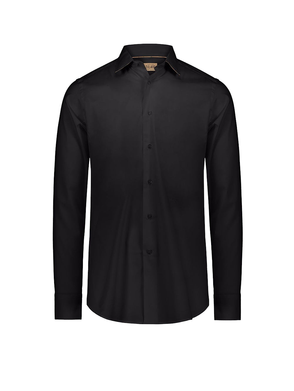 PRIMA CLASSE Camicia Uomo con toppe su gomiti stampa Geo classic Nero