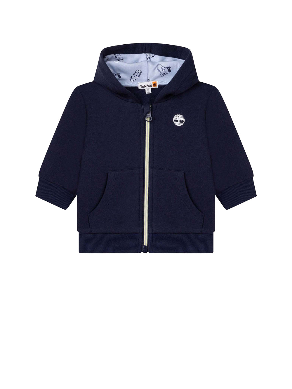 TIMBERLAND Felpa Bambino in cotone con logo brand Blu