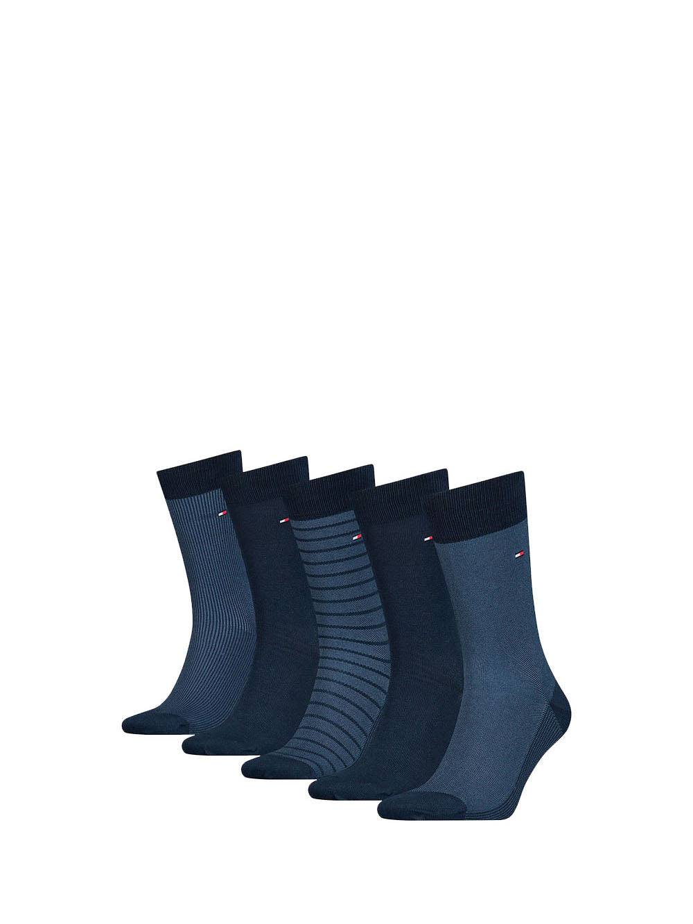 TOMMY CALZE Set da 5 Calza Uomo blu navy in cotone NAVY