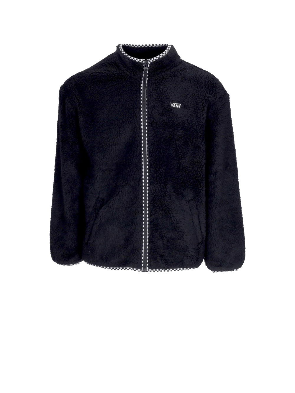 VANS Felpa Donna con logo e collo alto Nero
