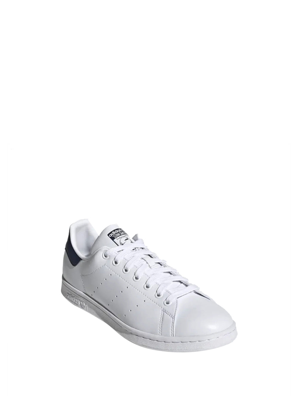 ADIDAS Sneakers Uomo Bianco/blu in ecopelle con tallone a contrasto Bianco/blu