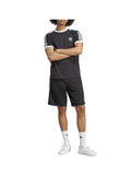 ADIDAS T-shirt Uomo Nero in cotone con dettaglio iconico Nero