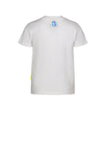 T-shirt Unisex Ragazzo Bianca in cotone con stampa retro